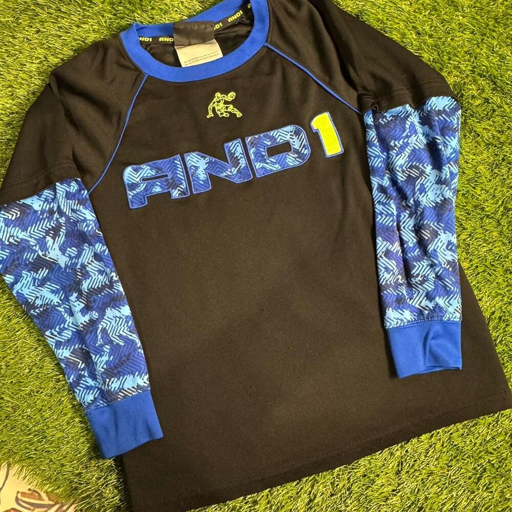 Y2K AND1 Kids Long Sleeve Shirt - Size 8